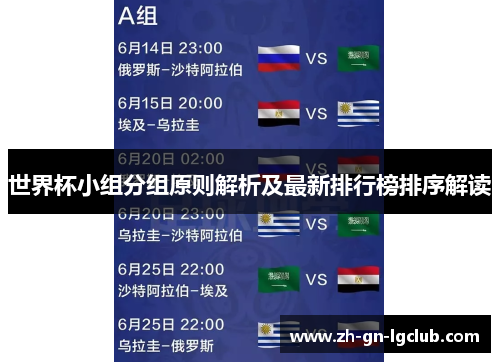 世界杯小组分组原则解析及最新排行榜排序解读